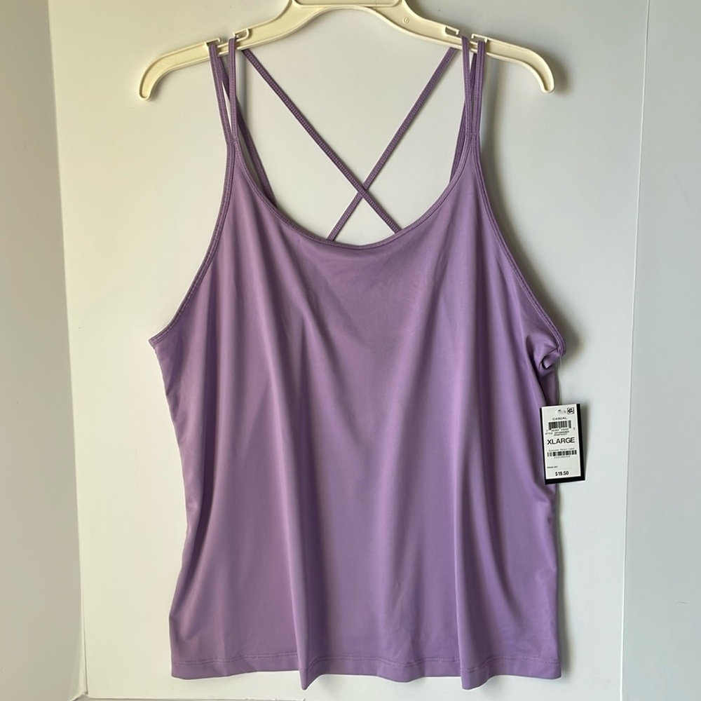 Ideology Women's Tank Size XL NWT Color- Purple Rapidry